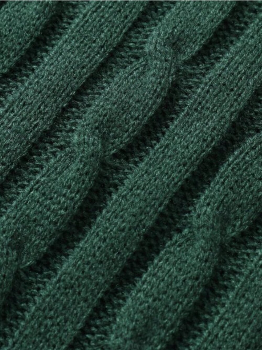 Manfinity Unisex Adult Dark Green Cable Knit V-Neck Sweater Vest Size‎ Large - Picture 14 of 16